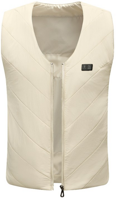 에쉬울프 스마트 USB 온열 골프 발열 경량 패딩 조끼 V넥 디자인 KC 인증