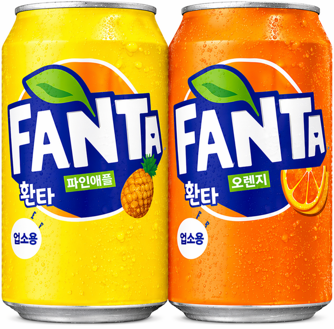 환타 업소용 2종 반반세트, 24개, 355ml