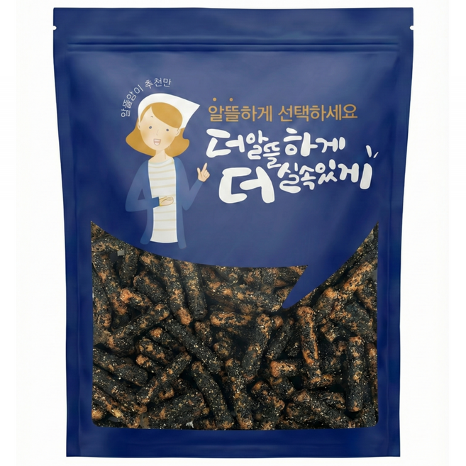 [가성비 대용량 1kg] 구운 참마 흑임자스틱 건강간식 어르신간식 부모님간식 간편간식 명절선물 전통간식 사무실간식, 1개, 1kg