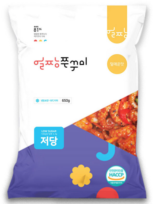 얼짱쭈꾸미 덜매운맛 650g, 3개