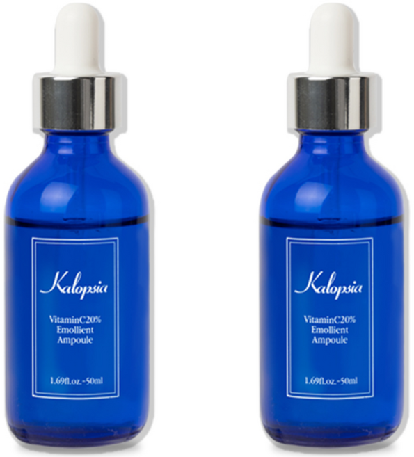 (본사)1+1 인타글리오 캘롭시아 비타민C 20% 에몰리엔트 앰플 50ml, 2개