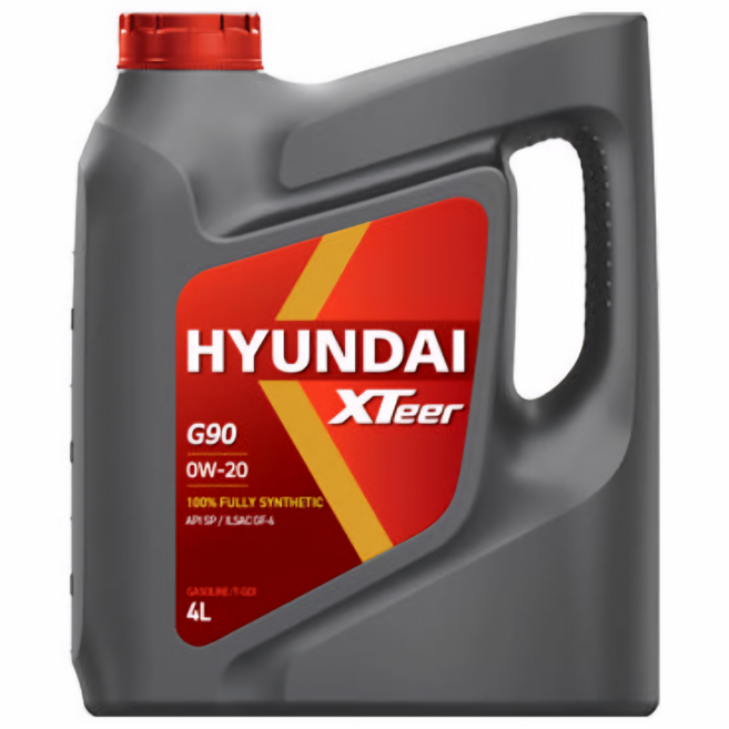 현대 엑스티어 XTeer G90 0W20 4L 가솔린 하이브리드 엔진오일 HYBRID, 1개