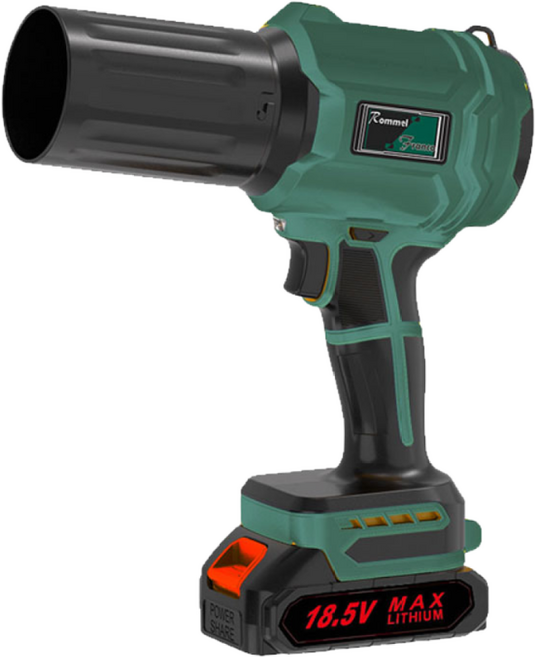 롬멜프랑코 무선 전동 충전 에어건 송풍기 블로워 터보 제트건, 1세트