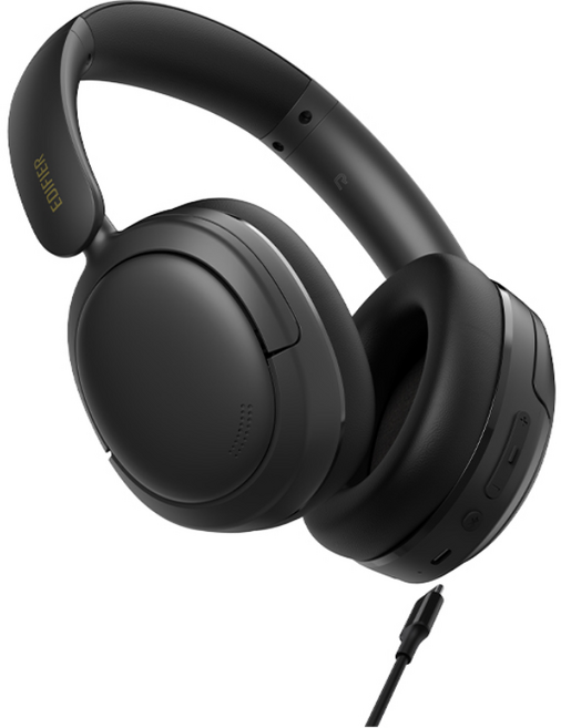 에디파이어 무선 오버이어 블루투스 접이식 헤드폰 W800BT SE, 블랙