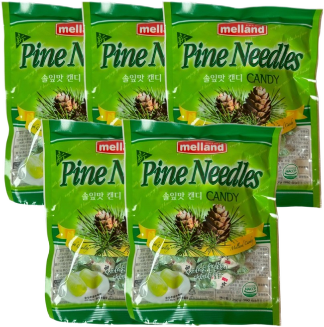 멜랜드 신 솔잎캔디 베이지 않는 부드러움, 5개, 250g