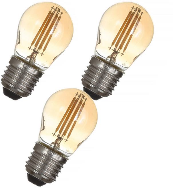 LED 에디슨 전구 G45 4W 인치구, 3개