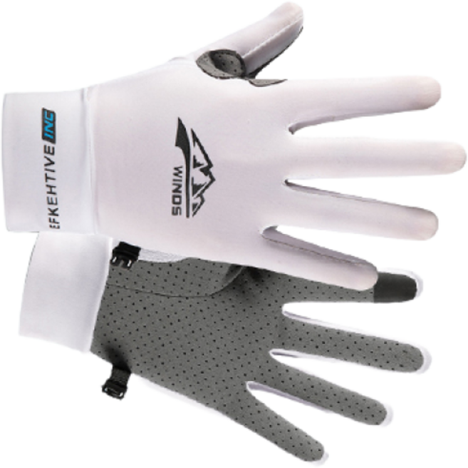 G-Stuff 스포츠 등산 골프 아웃도어 쿨맥스 장갑, 화이트, 1개