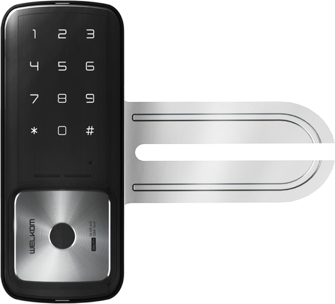 [수도권설치] 웰콤 지문인식 강화유리문용 WG-30B 단문형 블루투스(옵션) 번호키 현관문 출입문 디지털도어락 도어록, 월요일, 방문설치, 웰콤 WG-30B 단문형