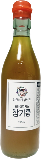 바로착유 통참깨 100% 수입 전통 참기름, 1개, 350ml