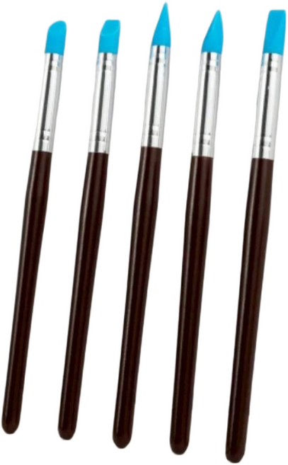 5종 세트 레진재료 실리콘붓 실리콘브러쉬 세트 (R1), 1세트