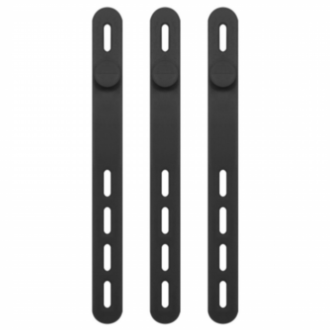 코지박스 실리콘 케이블 타이 후크 선정리 재사용 반영구 대형, 20개, 블랙