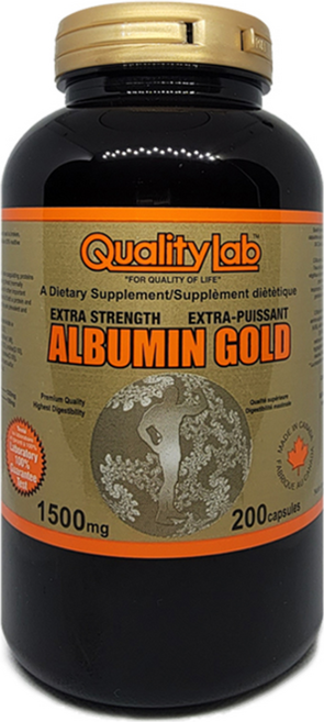 캐나다 오랜전통 퀄리티랩 알부민 골드 200캡슐 먹는 ALBUMIN GOLD 단백질 알부민정, 1개, 200회분