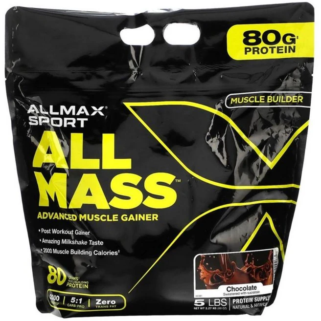 올맥스 스포츠 올 매스 프로틴 분말 초콜릿맛 2.27kg, 1개 - 쿠팡