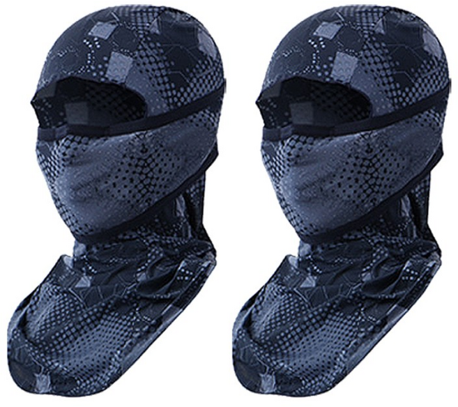 인콘트로 3D 쿨 바라클라바 2p, 도트블랙, 2개