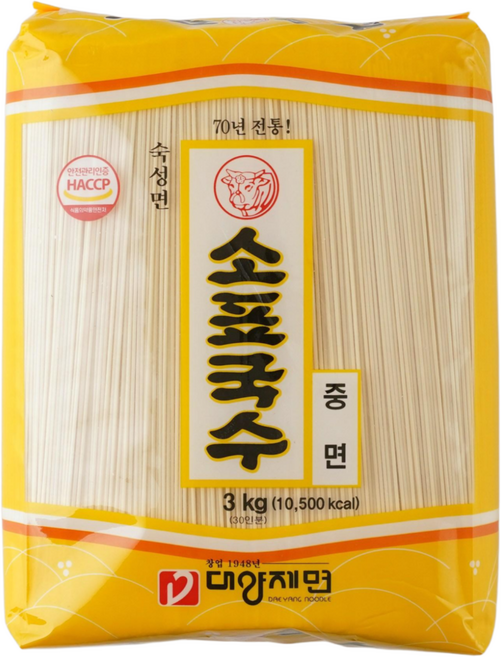 대양제면 중면, 3kg, 4개