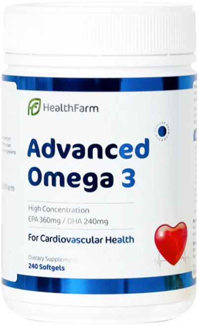 HEALTHFARM ADVANCED OMEGA 3 헬스팜 뉴질랜드 어드벤스드 오메가3 DHA EPA 1000mg 240정, 1개 - 쿠팡