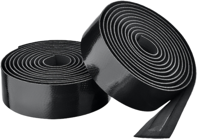 시클로베이션 어드밴스드 레더 터치 퓨전 투톤 자전거 핸들바 테이프, 블랙+블랙, 1세트