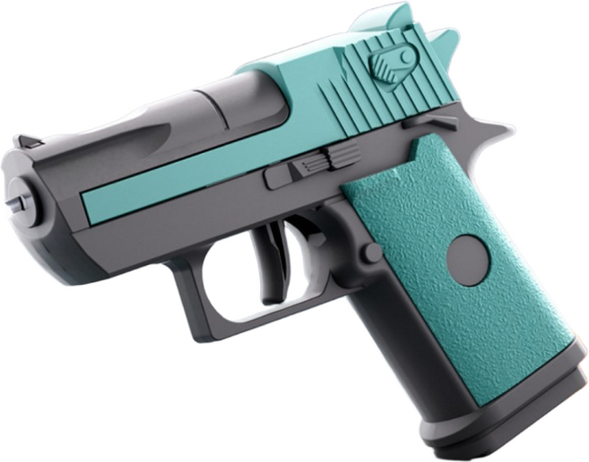 르떼즈 기계식 글록 물총 6종컬러 슬라이드액션 10m 40발 미니 소형 아이, 마카롱, 1개