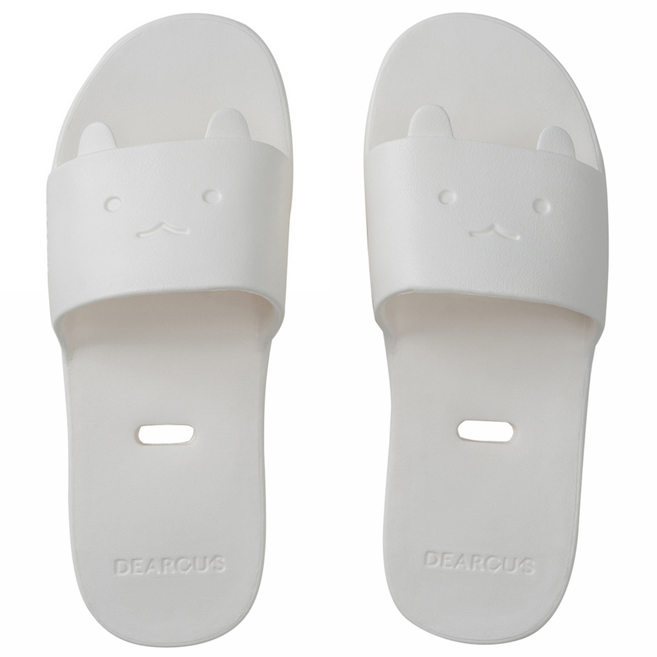 디어커스 호핑 EVA 욕실화, 화이트, 1개