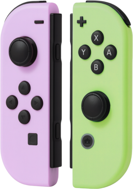 WAP 닌텐도 스위치 OLED 및 스위치2 호환 조이콘, 파스텔 핑크+그린, 1세트, HS-SW506