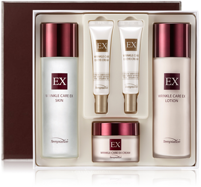 한국화장품 템테이션 링클케어 이엑스 4종세트, 1세트