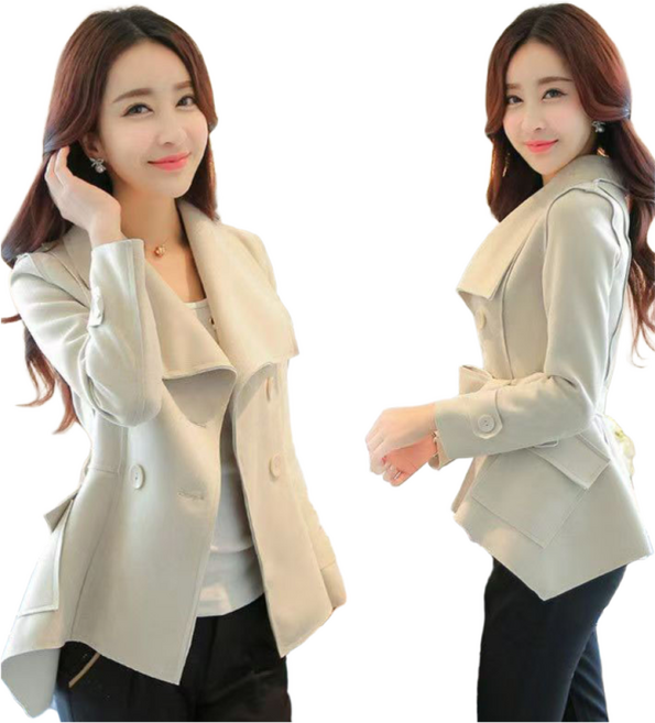 COSYEVNO 쇼트 슬림 코트 트렌치코트 여성 정장