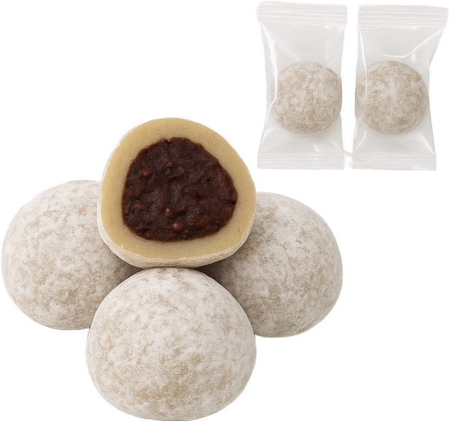 [나눔] 현미모찌 60g 30개 100% 현미찹쌀~ 팥앙금 찹쌀떡(개별포장), 1.79kg, 1박스