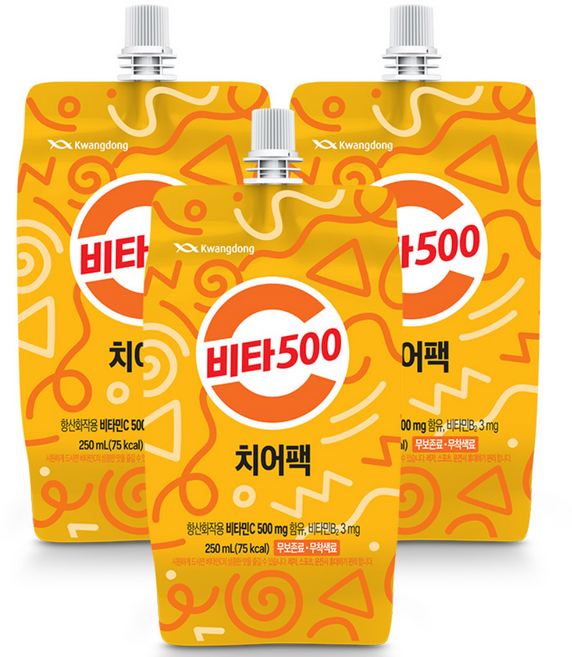 광동 비타500 마시는비타민C 치어팩 250ml X 30개, 30개입