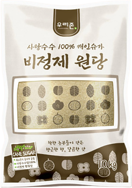 우리존 비정제 원당, 1개, 10kg