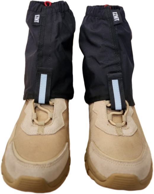 이지엠티 EZMT 숏스패츠 등산 스패츠 발토시 뱀 각반 등산화 배달 영업용 작업용 등산용 신발 방수커버, 블랙