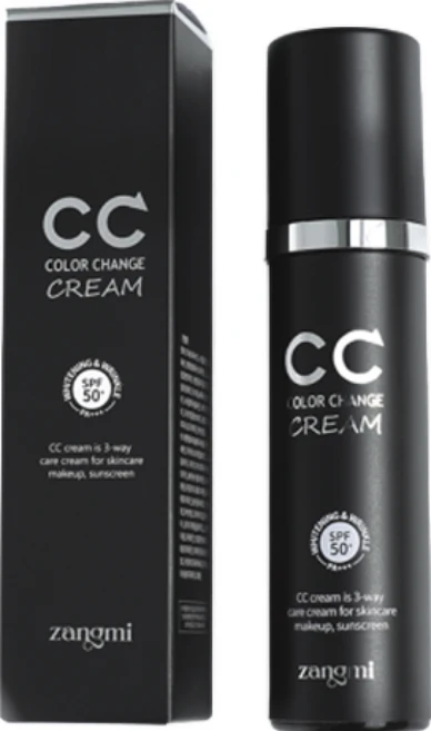 윤슬 짱미 씨씨크림 SPF50+ PA+++ zangmi cc크림 자연스런 톤보정 커버 베이스크림, 50g, 1개 - 쿠팡