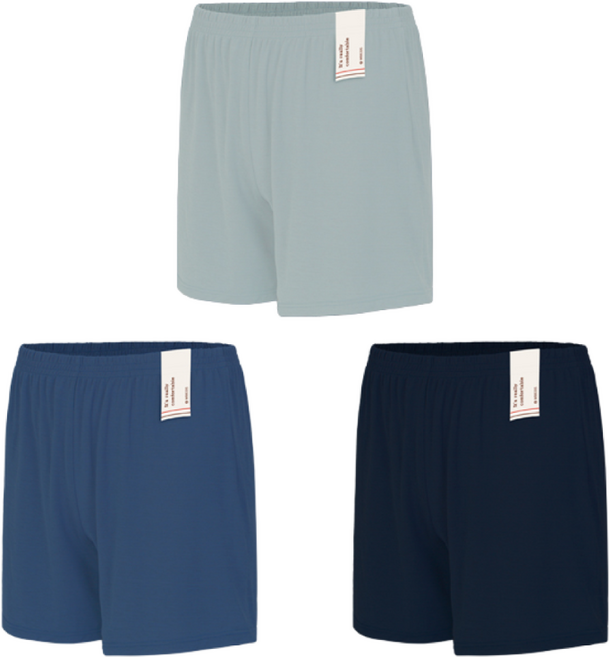 [냉장고섬유]인견 찰랑 아동 트렁크팬티 사각속옷 3종세트