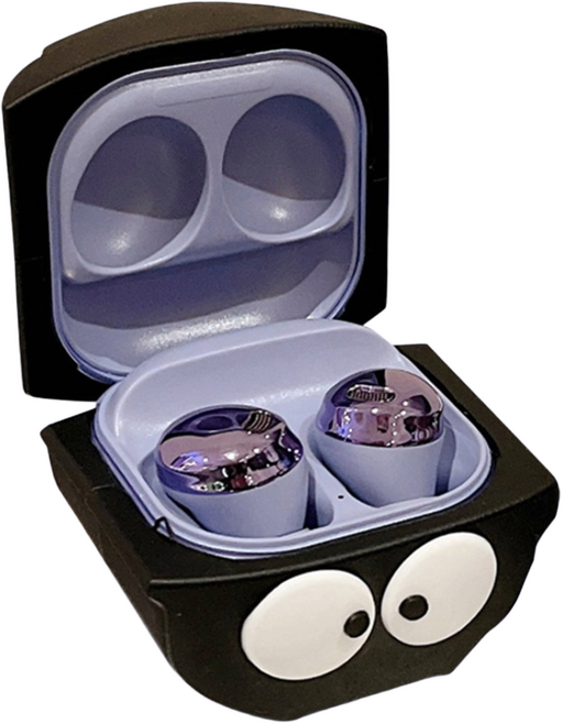 루톰 갤럭시 버즈 FE 라이브 버즈2 프로 케이스, 버즈프로/버즈2/버즈2프로/버즈라이브/버즈FE, 블랙몬스터, 1개