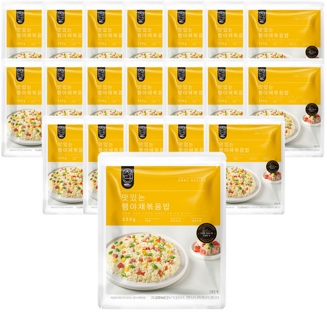 허닭식단 맛있는 햄야채볶음밥 250g, 20개