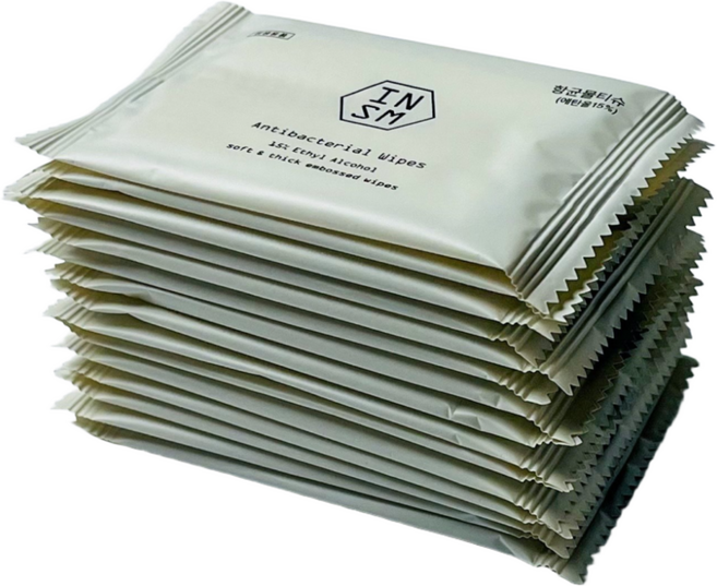 클린연구소 리뉴얼 인숨 저자극 항균물티슈 박스형 개별포장 실속형(400매입), 400개, 1매