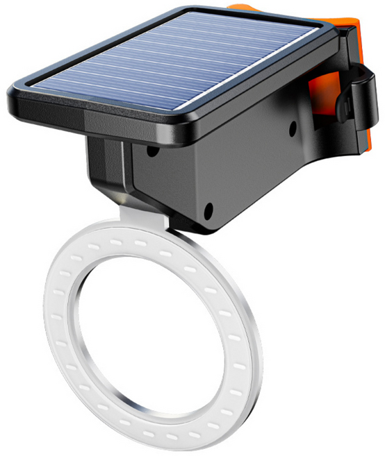 아띠꼴로 태양광 자전거 후미등 안전등 후방 전조등 라이트, 원형, 1개