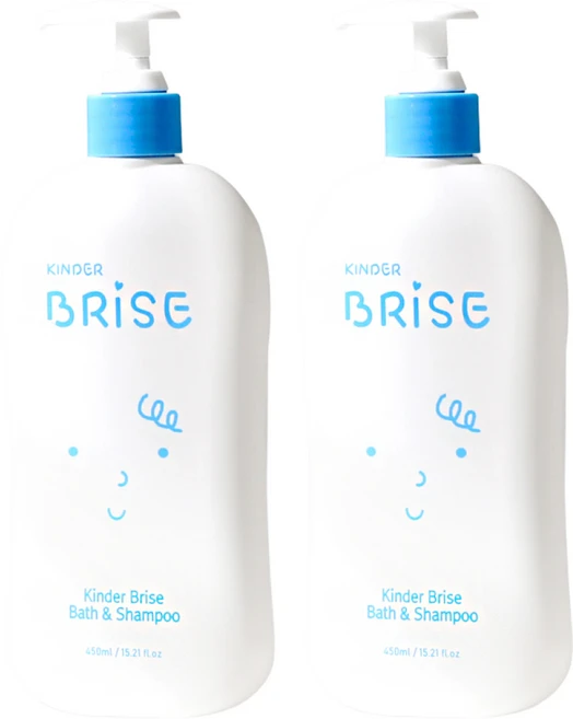 킨더브리제 바스앤샴푸 450ml 2개 수분충전 세정력 자연유래추출물 - 쿠팡