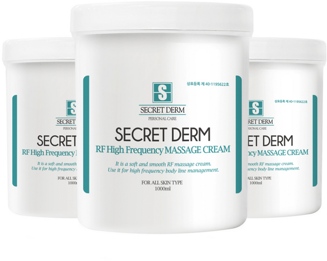 발롱뷰티 시크릿덤 하이 프리퀀시 고주파 마사지크림 벌크 3개, 1개, 1L