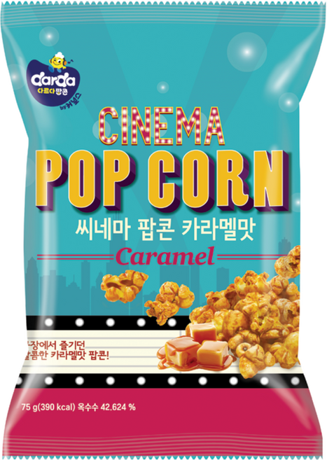 커널스 씨네마 팝콘 카라멜맛, 75g, 8개