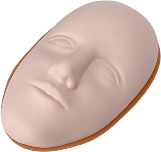 5D 얼굴 고무판 반영구재료 연습 마스크 아이라인 속눈썹 입술 눈썹 타투, 고무판만, 1개