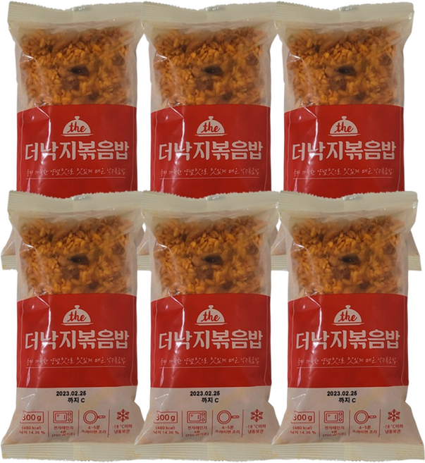 코스트코 더 낙지볶음밥 즉석 볶음밥 냉동볶음밥, 6개, 300L