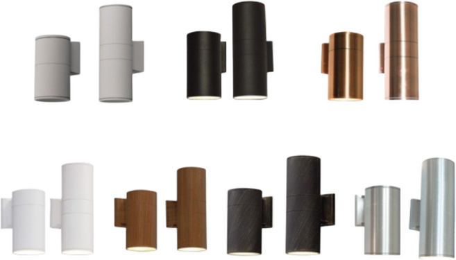 LED 옥외A형 원통벽등 방수벽등 외부벽등 감성조명 외부벽등 (전구 포함 - 노란불빛 흰불빛 중 택1 적어주세요), 2등, 동도금