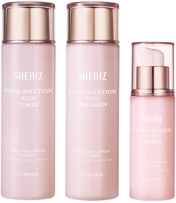탄력강화 코리아나 쉬니즈 바이탈 스킨토너150ml+에멀젼150ml+에센스55ml, 1세트