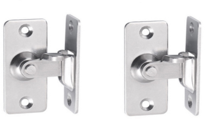 룻츠 걸쇠 문잠금장치 은색, 2개