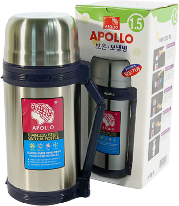 아폴로 보온보냉병 AP-1500, 실버, 1.5L, 1개