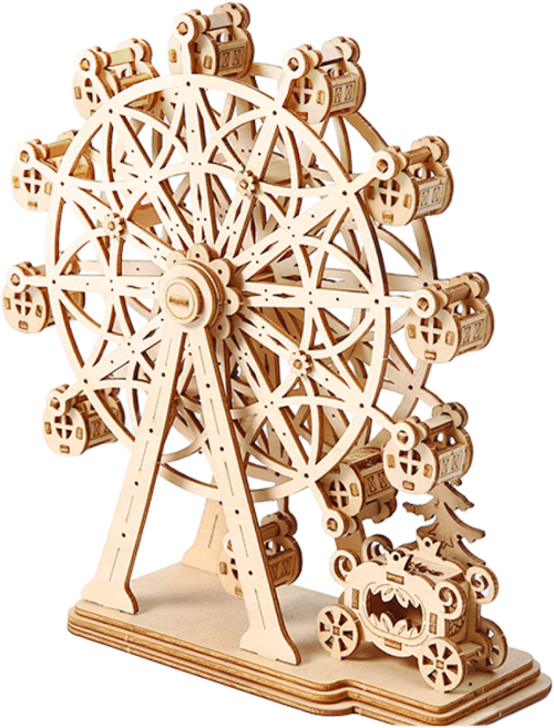 3D 입체퍼즐 대관람차 나무퍼즐 DIY 퍼즐, 104피스, 1개