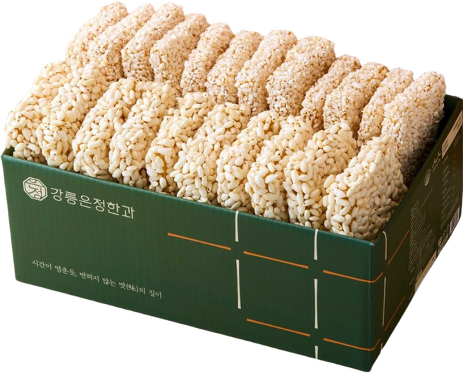 강릉은정한과 찹쌀과줄+통밥과줄 혼합 대용량(500gX2봉) (유과 한과 명절선물 답례품 설선물 추석선물), 1개, 1kg