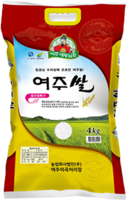 [여주정미소] 진상미 여주쌀, 상등급, 1개, 4kg