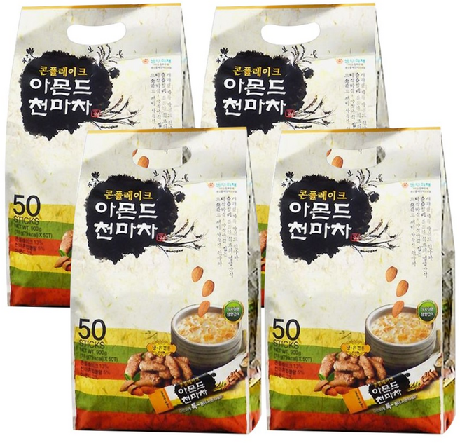 이레 콘플레이크 아몬드천마차 50T, 18g, 50개입, 4개