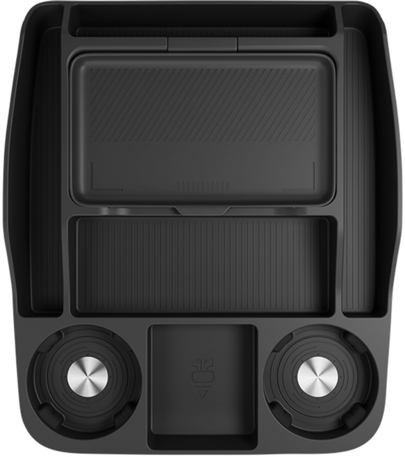 지파츠 지파츠 신형 팰리세이드 LX3 7인승 하단 콘솔 트레이 친환경 실리콘, 블랙, 7인승 하단 콘솔 트레이  (B-2), 블랙